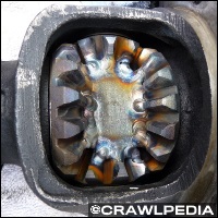 A photo of a welded differential.